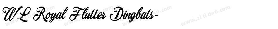 WL Royal Flutter Dingbats字体转换